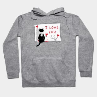 Cat Love Paint Hoodie